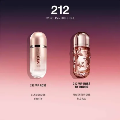 Perfume Feminino 212 Vip Rose NY Rodeo Carolina Herrera Eau de Parfum 80ml - Imagem 3