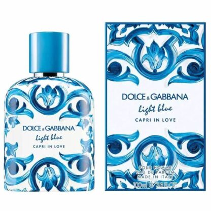 Perfume Masculino Light Blue Capri In Love Pour Homme Dolce & Gabbana Eau de Parfum - Imagem 2