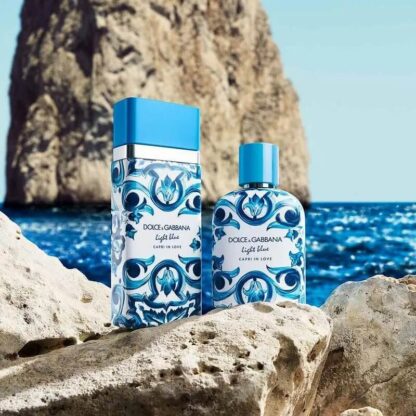 Perfume Masculino Light Blue Capri In Love Pour Homme Dolce & Gabbana Eau de Parfum - Imagem 4
