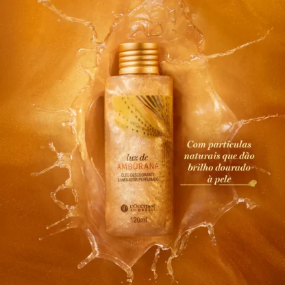 Óleo Desodorante Iluminador Luz de Amburana L'Occitane Au Brésil 120ml - Imagem 3