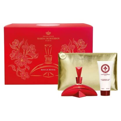 Kit Feminino Rouge Royal Marina de Bourbon Eau de Parfum 100ml + Loção Corporal 100ml + Necessaire