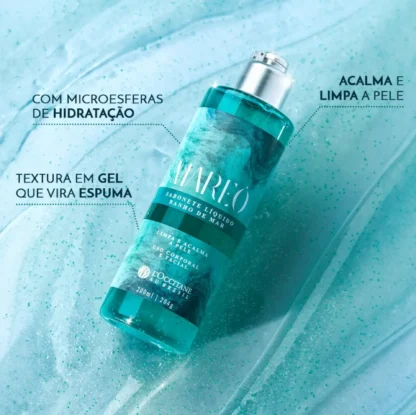 Sabonete Líquido Corporal Banho de Mar Mareo L'Occitane Au Brésil 200ml - Imagem 2