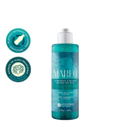 Sabonete Líquido Corporal Banho de Mar Mareo L'Occitane Au Brésil 200ml