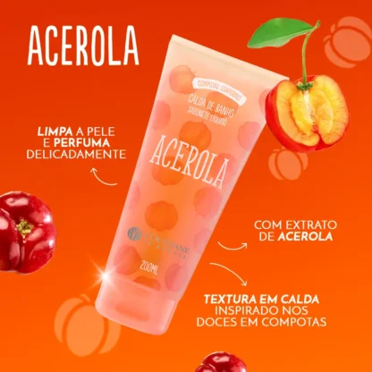 Calda de Banho Acerola L'Occitane Au Brésil 200ml - Imagem 2