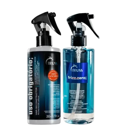 Kit Leave-in Uso Obrigatório + Máscara Líquida Frizz Zero Truss