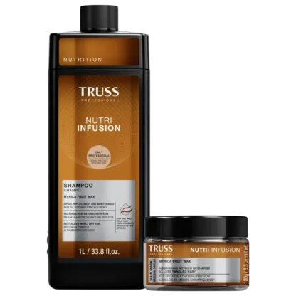 Kit Shampoo 1 Litro + Máscara Capilar 180g Nutri Infusion Truss