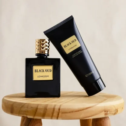 Kit Masculino Black Oud For Men Lonkoom Eau de Toilette 100ml + Pós-barba 150ml - Imagem 3