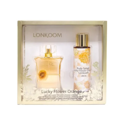 Kit Feminino Lucky Flower Orange Lonkoom Eau de Parfum 100ml + Body Splash 250ml