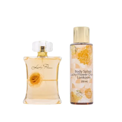 Kit Feminino Lucky Flower Orange Lonkoom Eau de Parfum 100ml + Body Splash 250ml - Imagem 2