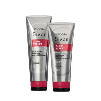 Kit Shampoo 250ml + Condicionador 200ml  Glow Expert Siàge Eudora
