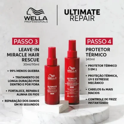Protetor Térmico Ultimate Repair Wella Professionals 140ml - Imagem 4