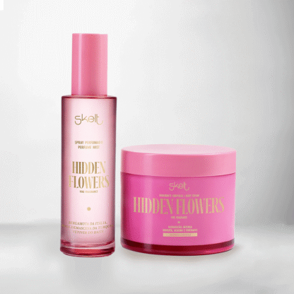 Kit Body Mist 100ml + Hidratante Corporal 200g Hidden Flowers Skelt
