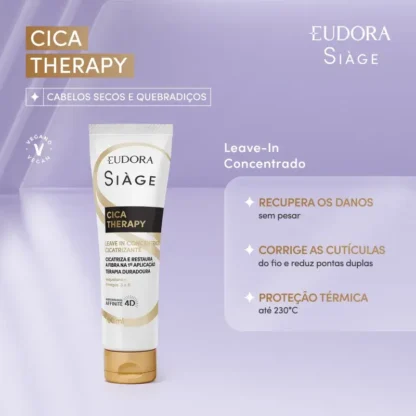 Leave-in Cica Therapy Siàge Eudora 100ml - Imagem 2