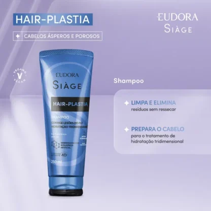 Shampoo Hair Plastia Siàge Eudora 250ml - Imagem 2