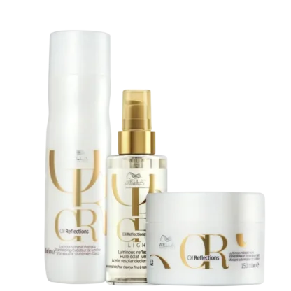 Kit Shampoo 250ml + Máscara 150ml + Óleo 100ml Oil Reflections Wella Professionals