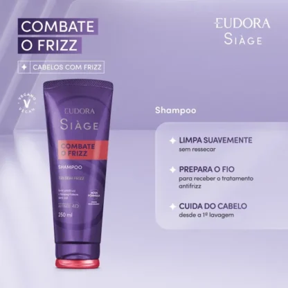 Shampoo Combate o Frizz Siàge Eudora 250ml - Imagem 2