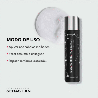 Shampoo No Breaker Sebastian Professional 250ml - Imagem 3