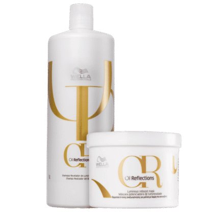 Kit Oil Reflections Shampoo 1 Litro + Máscara 500ml Wella Professionals