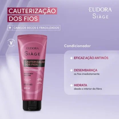 Condicionador Cauterização dos Fios Siàge Eudora 200ml - Imagem 3