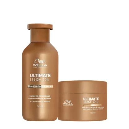 Kit Shampoo 250ml + Máscara 150ml Ultimate Luxe Oil Wella Professionals