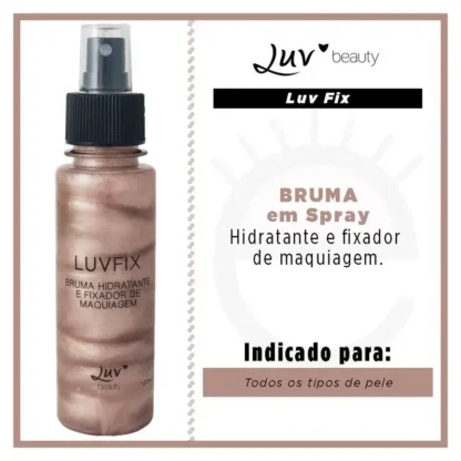 Bruma LuvFix Hidratante e Fixadora de Maquiagem Luv Beauty 120ml - Imagem 2