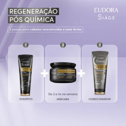 Condicionador Regeneração Pós Química Siàge Eudora 200ml - Imagem 3