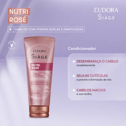 Condicionador Nutri Rose Siàge Eudora 200ml - Imagem 2