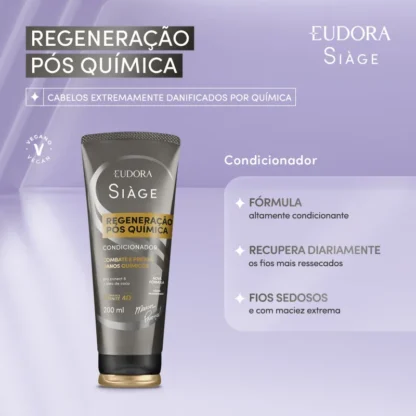 Condicionador Regeneração Pós Química Siàge Eudora 200ml - Imagem 2