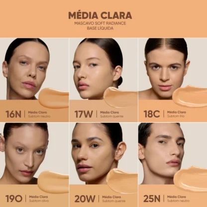 Base Líquida Soft Radiance Mascavo 30ml - Imagem 7