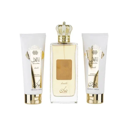 Kit Feminino Ana Awwal Golden Nusuk Eau De Parfum 100ml + SG 100ml + BL 100ml
