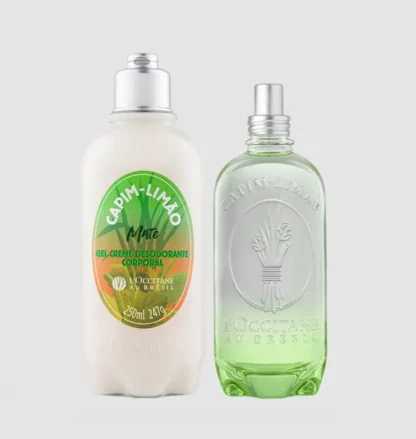Kit Colônia 100ml + Loção Corporal 250ml Capim-Limão mate L'Occitane Au Brésil (2 produtos)