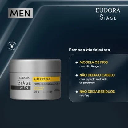 Pomada Modeladora Men Siàge Eudora 90g - Imagem 2