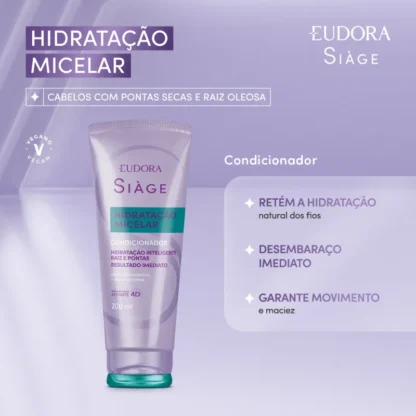 Condicionador Hidratação Micelar Siàge Eudora 200ml - Imagem 2