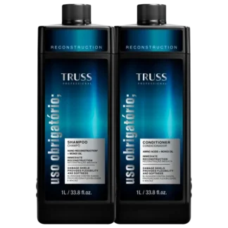 Kit Shampoo 1 Litro + Condicionador 1 Litro Uso Obrigatório Truss