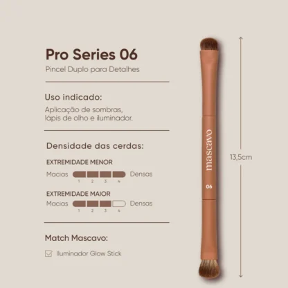 Pincel de Maquiagem Pro Series 06 Mascavo - Imagem 2