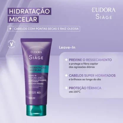 Leave-in Hidratação Micelar Siàge Eudora 100ml - Imagem 2