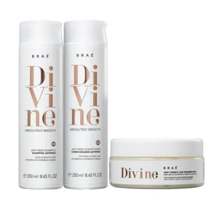 Kit Shampoo 250ml + Condicionador 250ml + Máscara 200g Divine Braé