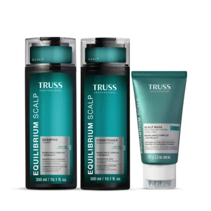 Kit Shampoo 300ml + Condicionador 300ml + Máscara 150g Equilibrium Scalp Truss