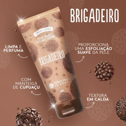 Calda Sabonete Esfoliante Corporal Brigadeiro L'Occitane Au Brésil 200ml - Imagem 2