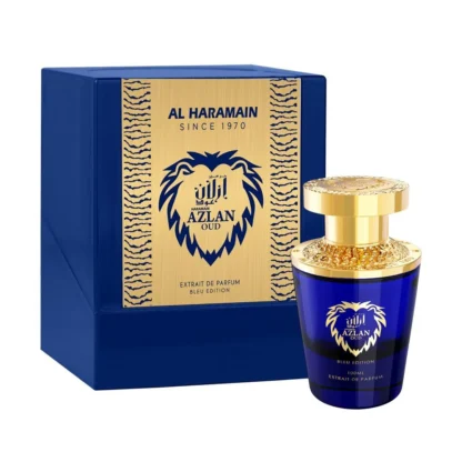 Perfume Compartilhável Árabe Azlan Oud Bleu Edition Extrait de Parfum Al Haramain 100ml - Imagem 2