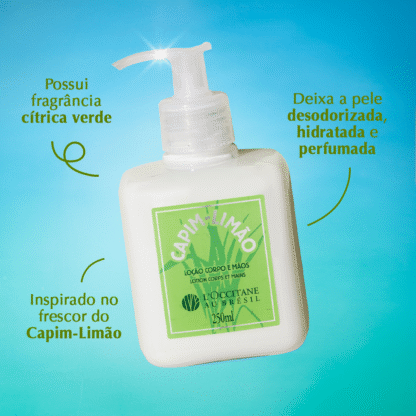 Loção Corporal Capim-Limão L'Occitane Au Brésil 250ml - Imagem 2