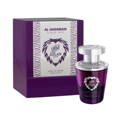 Perfume Compartilhável Árabe Azlan Oud Amber Edition Extrait de Parfum Al Haramain 100ml - Imagem 2